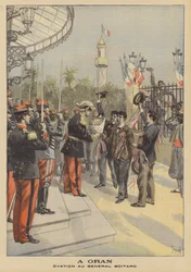 Ovation per il generale Boitard a Orano, Algeria